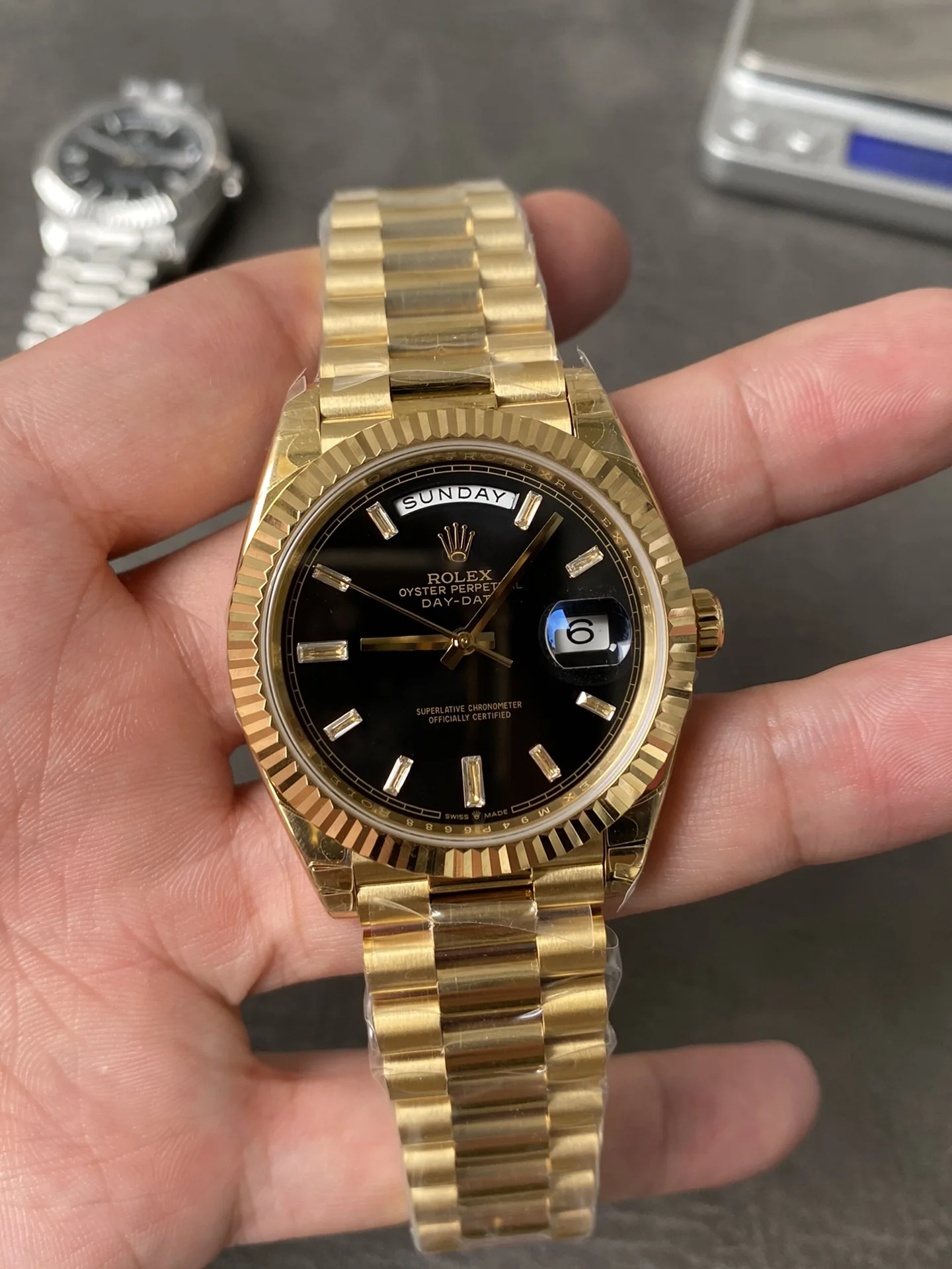 GS | 3255 무브먼트 | 40mm | 데이데이트 Day-date 158g