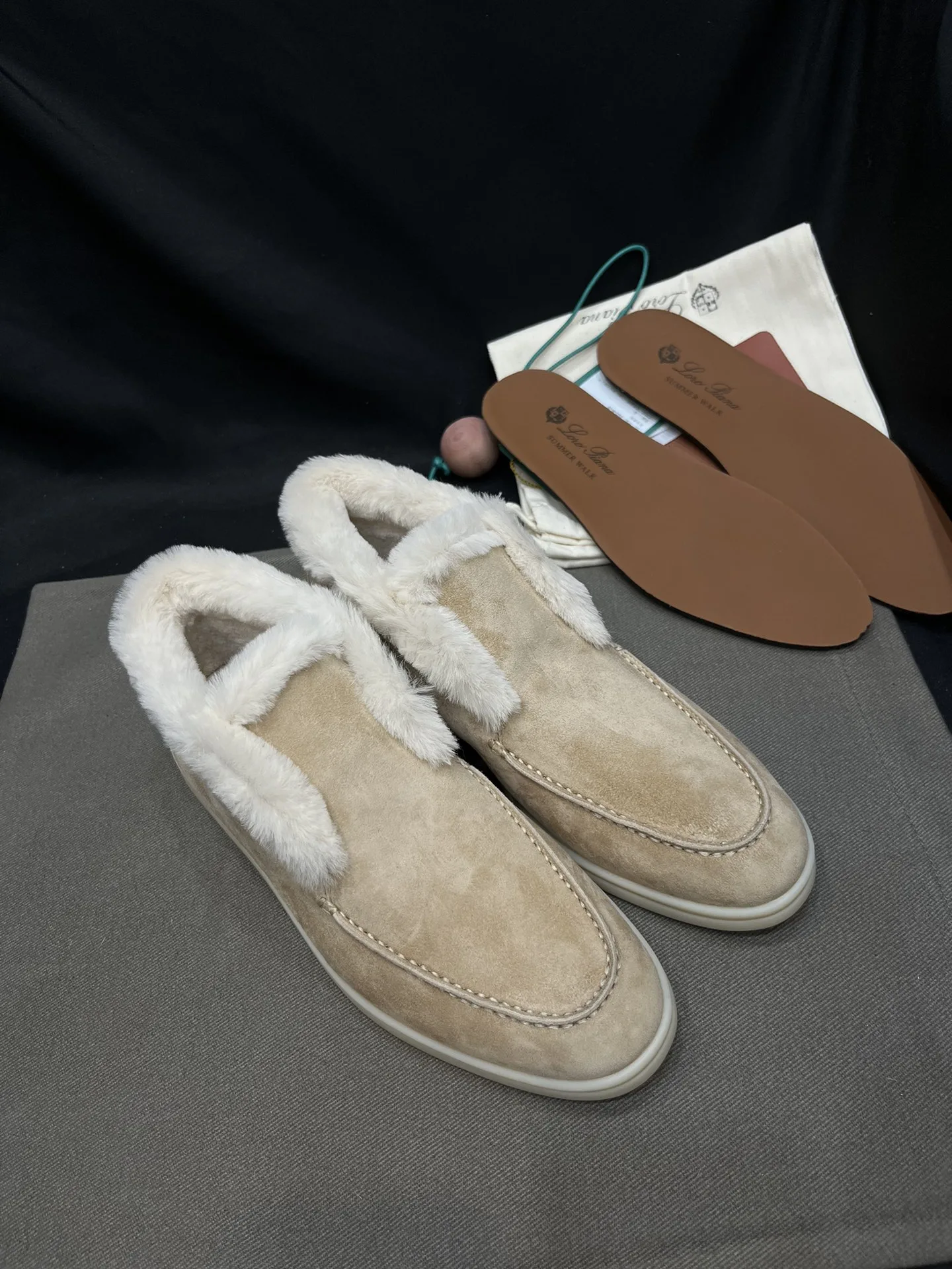 Loro Piana - Santoni Suede ankle boots