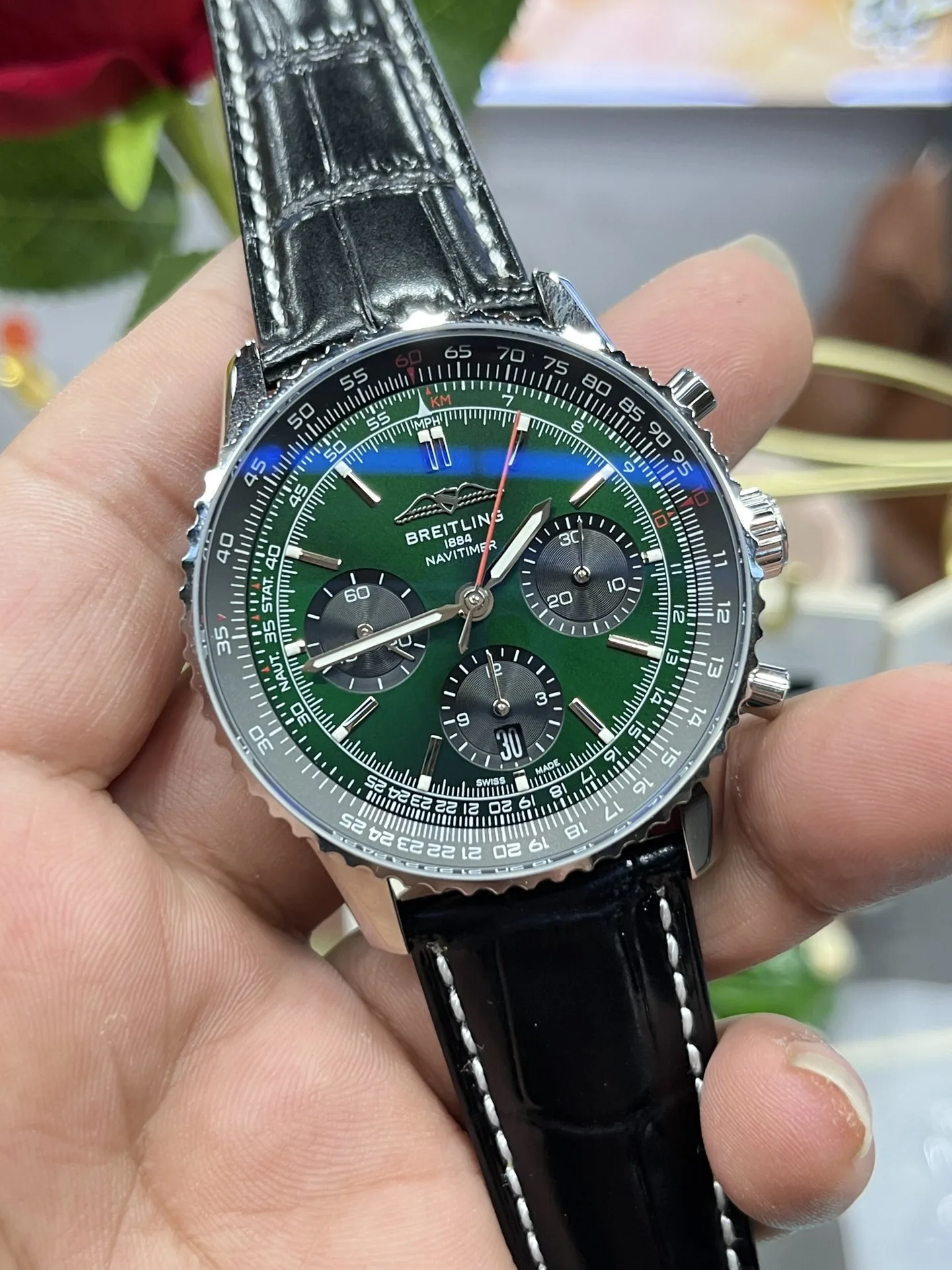 BLS l  43mm l 브라이틀링 네비타이머 B01
