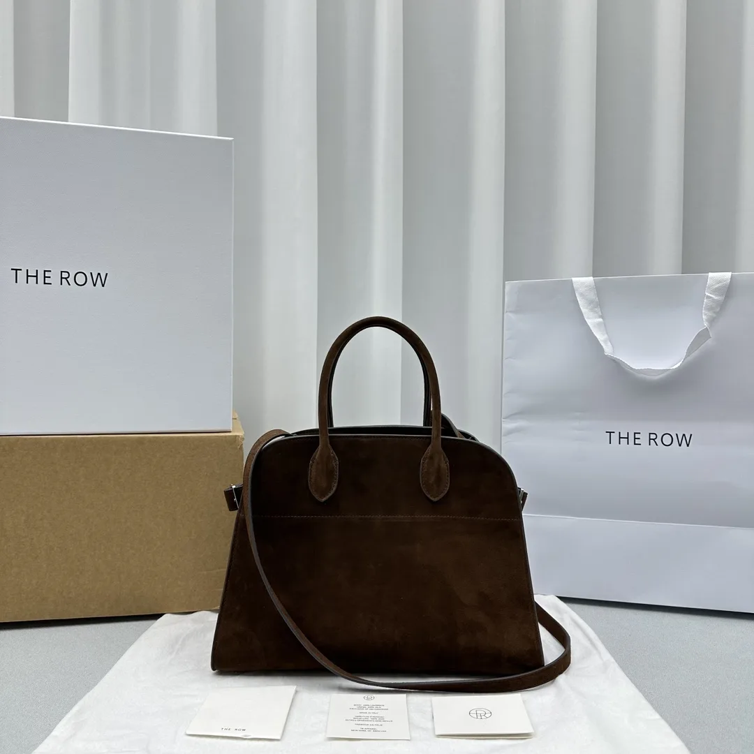 THE  ROW Margaux 12  가죽 백 32X15x25cm