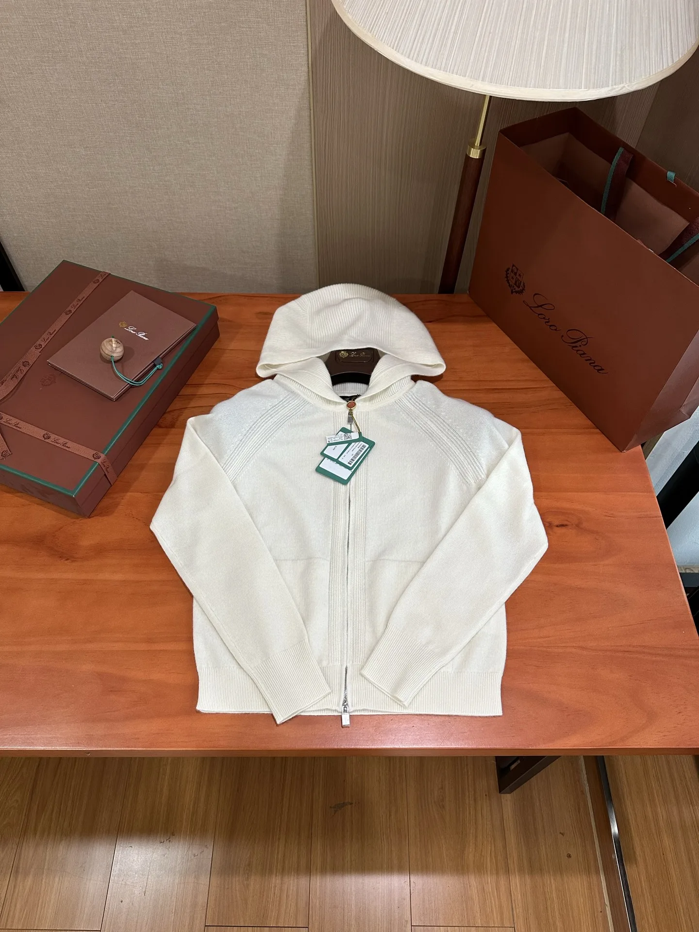Loro Piana MERANO 캐시미어 후드 집업